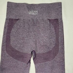Victoria's Secret PINK Seamless Leggings Women’s Medium Purple High Rise Yoga